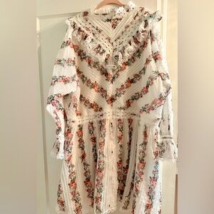 Ivy City Co Floral Ruffle Long Sleeve Melanie Dress NWOT
